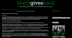 Desktop Screenshot of blackgivesback.com